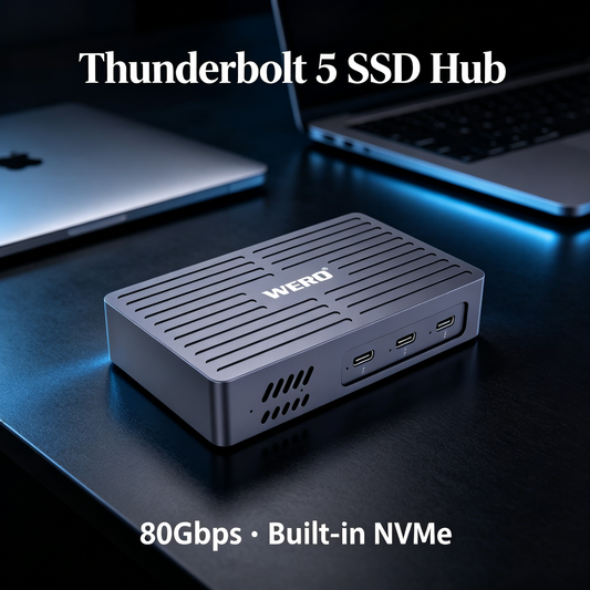 AOWELL TBT5 SSD Hub – Thunderbolt 5 Dockingstation mit NVMe-Steckplatz (80 Gbit/s)