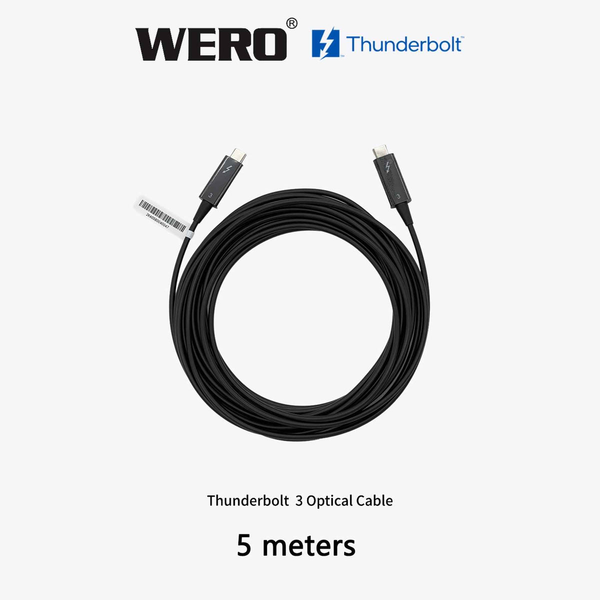 Thunderbolt 3 Active Optical Cable 40Gbps Fiber AOC Long Distance 5-50m