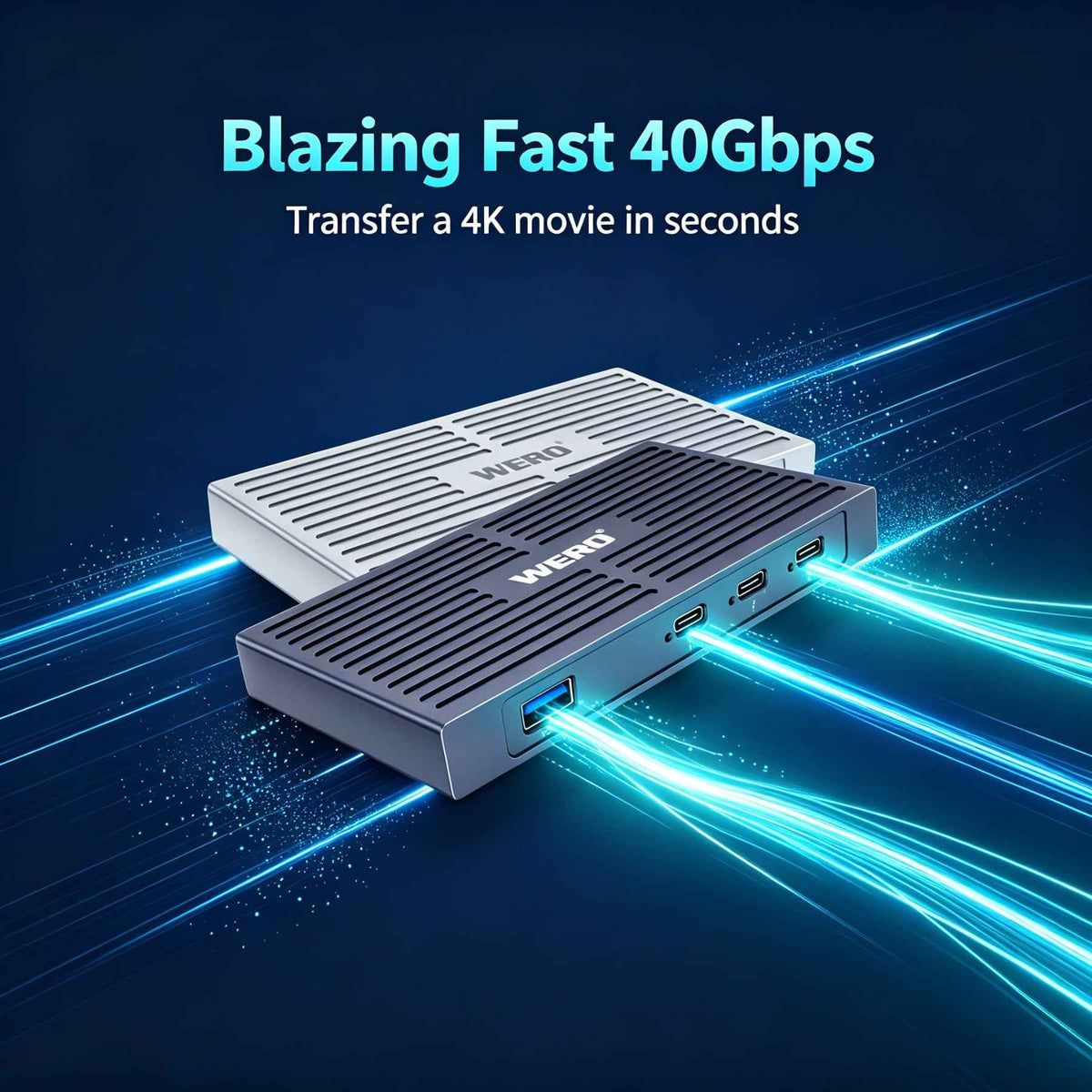 AOWELL TBT4 Hub 2025 – Thunderbolt 4 Hub (3-Port) for MacBook & Windows